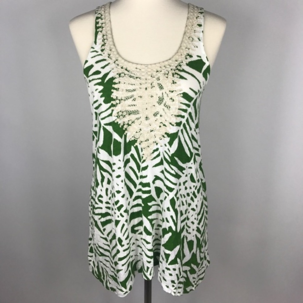 Anthropologie NAVY BLUE Vanessa Virginia Laced Top